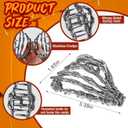 3 PCS Large Halloween Bat Hair Claw Clip for Women, Spooky Barrette Gothic Hair Accessories for Halloween Christmas Gifts Party Supplies (B)