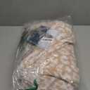 JOOJA Wearable Blanket Super Soft Feather Yarn Blanket Shawl with Pockets Fuzzy Throw Blanket TV Blanket for Adults Teens (Cheetah Beige)