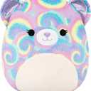 Squishmallows Original 12in Jonessa The Purple Psychedelic Tie-Dye Bear  Official Jazwares Plush (Medium-Sized)