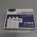 Fil-Fresh 3-Pack Water Filter Replacements for Brita Water Pitchers and Dispensers, NSF 53&42 Certified to Reduce Cadmium, Mercury, Copper, Zinc, BPA free, Lasts 2 Months or 40 Gallons