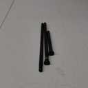 AIZESI Black Tension Rod, 24-46 Inch, 1Pcs, Spring Tension Curtain Rod, No Drilling, Adjustable for Window, Kitchen, Closet, Doorway