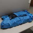 SONGMICS Set of 2 Portable Beach Chairs for Adults, Max. Load 330 lb Each, High Backrest, Cup Holder, Lightweight, Heavy-Duty, Blue UGCB067Q02V1