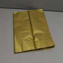 UNIQOOO 100 Sheets Metallic Gold Foil Tissue Paper Bulk, Recyclable Durable for Gift Bags Box Gift Wrapping DIY Craft, Wedding Birthday Party Favor Decor, Shredded Filler, Pinata, 20X14in