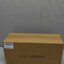 3 Pack Amber Glass Lamp Shade Replacement Globe & Shade for Light Fixture, 3.94in Diameter 5.9in Tall, E26 Base 1-5/8 Inch Fitter, Cylindrical glass lampshade