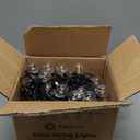 Brightown Led String Lights Outdoor 55Ft G40 Patio Lights with 52 Led Shatterproof Bulbs(2 Spare), Waterproof Led Globe Hanging Lights for Backyard Porch Bistro Balcony Decor, E12 Socket, 2200K (Black)