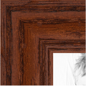ArtToFrames 22x32 inch Walnut on Red Oak Wood Picture Frame