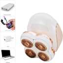 Electric Razors for Women Legs, Electric Shaver for Women Legs, Painless Bikini Underarm Arm Hair Razors Cordless Hair Removal Device for Woman (Pink)