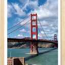 LUCKYLIFE 24x36 Frame Natural Wood, Display 20x30 with Mat or 16x24 Without Mat, Wall Hanging Poster Frames with Plexiglass Sheets, 1 Pack, Natural