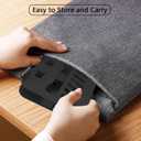 360 Rotation Tablet Stand, Ultra Stability Base Fully Folded Easy to Store and Carry Adjustable iPad Stand Compatible with 4-13" Tablet E-Reader iPad Pro/Air/Mini and More (Black)