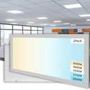 RG RayGalax 2 Pack 2x4 LED Flat Panel Light, 5 CCT 5 Power Modes Adjustable LED Ceiling Lights, 50W/6250LM Recessed Drop Ceiling Lights Fixtures, 0-10V Dimmable Troffer Back-lit Light ETL,FCC