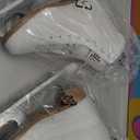 LEVYTEMP Women's/ Girls Figure Ice Skates - Youth White Figure Skating Shoes with Two Insoles - Comfortable, Safe Indoor Outdoor Rink Size US 5