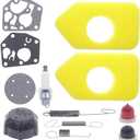 Cnfaner 698369 Air Filter - 795083 495770 Gasket - 691859 692211 698719 Spring - 497929S Fuel Tank Cap - 694394 Primer Bulb for 3.5 HP - 4.5 HP Classic Sprint Quattro Engines