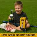 BB Swing Club Pop Tee, Pop-Up Baseball Trainer for Hitting Practice, Pop Tee Training Equipment with Ball Launcher Action, Skill Development Tool for Timing, Contact, and Swing Mechanics