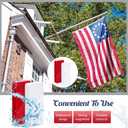 Copkim 8 Pcs Outdoor Flag Weights Magnetic for Bottom of Flag Wind Banner Weights Waterproof for Stopping Outdoor Banner Drapery Tangles (Red,White)