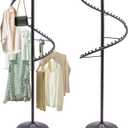 Spiral Rotating Clothing Rack, 360° Spiral Retail Costumer Garment Rack