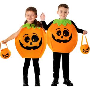 Morph Toddler Pumpkin Costume, Kids Pumpkin Halloween Costume, Halloween Costumes For Kids (7-9 Years)