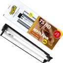 Upgraded T5 UVB Reptile Light, 10.0 UVB 8W German Made Lamp and Fixture Kit, for Desert-Dwelling Reptiles, Bearded Dragon, Tortoise, Snake, Strip Linear UVB Lamp Bulb,12 Inch