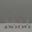 Quntis Suction Cup Hooks 4 Pack, Multi-Purpose Clear Shower Suction Hooks Waterproof Heavy Duty Wreath Hanger for Bathroom, Window, Towel, Shower Wall, Tile, Glass Door, Camper (Transparent)