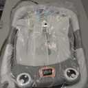 Baby Bathtub, Collapsible Newborn Bathtub for Infant to Toddler 0-24 Months with Soft Cushion and Thermometer,Portable Travel Newborn Tub with No-Slip Feet, Baby Shower Gifts,Grey