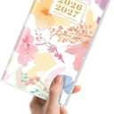 Pocket Calendar 2026-2027, Floral 2026-2027 Monthly Planner - 3.7" x 6.7" - Runs from January 2026 Until December 2027, 2026 Pocket Calendar with PVC Cover for Organizing & Planning (Multi-colored)