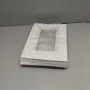 10pcs 14x10x6 Quarter Sheet Cake Boxes with 10 pcs Cake Boards - Rectangle Bakery Boxes with Window for Pastry Baking, Cupcakes, Donuts, Cookies, Pie Treat Packaging White Large