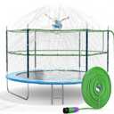 Jasonwell Trampoline Sprinkler Kids Outdside: Trampoline Accessories Waterpark Tropical Party Summer Outdoor Fun Water Games Toys Sprinklers Backyard Water Park Activity Toy for Kids Boys Girls (39FT)