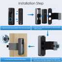 NANW Blink Doorbell Mount, NANW Full-Metal Anti-Theft Doorbell Camera Mount for Blink Video Doorbell 1st Gen, Not for 2nd Gen (Newest Model), No-Drill and Not Block Motion Sensor Bracket, Gray