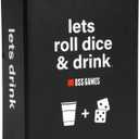 Lets Roll Dice & Drink | Drinking + Challenge Dice Game | Ages 21+