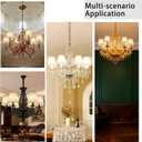 Small Lamp Shade Chandelier Shades Set of 3Fabric Lampshade for Wall LampChandelier ShadesSmall Table LampsFor Cutting Edge Bulbs, Clip-on Fitter Lampshade3" X 6" X 5"