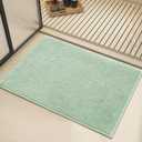 Bath Mat-Non-Slip Bathroom Floor Mats-Absorbent Quick Dry Low Pile Bathroom Rugs Fit Under Door-Bath Rug for Sink,Bathtub,Shower Room,24"36",Sage Green