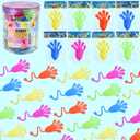 52 pcs Sticky Hands, Party Favors for Kids 4-8 8-12 Goodie Bag Stuffers Treasure Box Prizes Mini Stretchy Hands Fidget Toys Adults Party Supplies Birthday Gifts for Boys Girls Teens