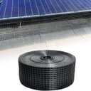Solar Panel Guard, 4in X 100ft PVC Coated Critter Guard Roll Kit for Solar Panel Wire Screen, Black Pigeon Deterrent Solar Panel Mesh (No Clips Included)