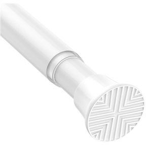 MEXAU White Tension Curtain Rods18 to 36 Inch,Small Curtain Rods No Drilling,Short Tension Rod,Adjustable Spring Rod for Windows,Door,Closet