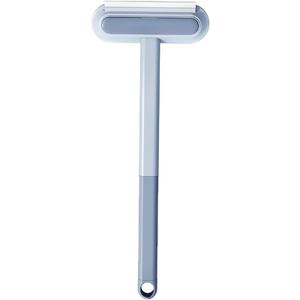Screen Window Brush, 17.5 Inch x 7.1 Inch Blue Plastic Handle Two-Sided Mesh Cleaner Tool for Glass, Ceramic Tile and Screen Window (1)