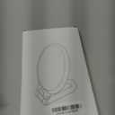 1X 5X Handheld Mirror with Handle for Travel Magnifying Mirror, Magnification, Rotation Adjustable Handle, Double Sided Folding, Mirror for Women for Eyes Makeup Travel Shaving (White)