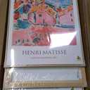 Large Framed Matisse Wall Art for Living room, 3 Piece Colorful Abstract Canvas Artwork for Walls, Retro Vintage Big Matisse Famous Landscape Paintings Prints Pictures for Hallway Home Office 24x36