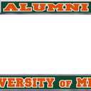 Miami Plate_Frame (DOMED MIAMI ALUMNI PLATE FRAME (23575))