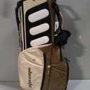 14-Way Golf Stand Bag, PU Leather Golf Bag with Full-Length Dividers