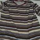 RoseSeek Boy's Striped Tops Crew Neck Long Sleeve T Shirts Casual Tops Fall Outfits (Brown, 7Y)