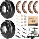10L0L Yamaha Golf Cart Brake Repair Kit, Brake Hub Drums & Shoes & Spring kit fit Yamaha G14, G16, G19, G22 G&E 1994-2006 Models,OEM JU0-G6521-00-00, JN6-F5331-01-00, JN3-F5331-00