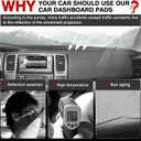 Autorder Dashboard Cover Mat for Toyota 4Runner 2003 2004 2005 2006 2007 2008 2009 Accessories Dash Cover Upgrade Velvet Dash Mat Sunshade Glare UV Rays Protector (Without Dash Speaker)