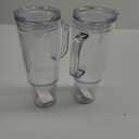 40 oz plastic tumbler with handle and Straw Lidclear tumblerDouble Wall Vacuum Reusable plastic Water Bottle Travel Mug CupClassic Acrylic Tumblers (2 Pack)