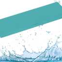 downluxe Outdoor Bench Cushion Waterproof, 45 x 18 Inch Patio Furniture Cushions with Adjustable Ties & Portable Handle, Porch Swing Cushions, Bench Cushions for Outdoor Furniture, Teal