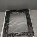 AAZZKANG Black Framed Wall Mirror Large Barn Door Style Wood Mirrors Rectangle Decorative for Bathroom Bedroom Living Room Entryway Home Decor 20"x16"