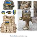 8 PCS AliPlus Ukraine Flag Patches Embroidered IR Infrared Reflective Tactical Patch Hook and Loop