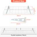 TORACK 2-Pack Garage Wall Shelves, 24" x 48"/2x4 ft Wall Mounted Wire Shelf for Garage Heavy Duty Floating Shelves(White, Pack of 2)