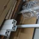 Dog Bed with Rails - Elevated Pet Metal Bed Frame with Solid Wood Board and Washable Soft Mat for Medium Dog Indoor or Outdoor Use, 25.2" x 37.8", White