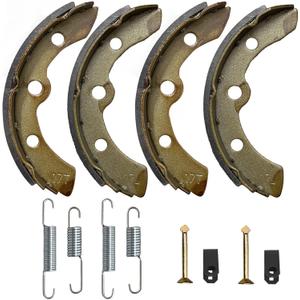 Golf Cart Club Car Brake Shoes Pads with Spring Kit for Club Car DS & Precedent 1995-Up, Golf Cart Replace OEM#1018232-01, 1018163-01