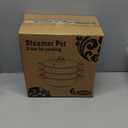 VENTION 3 Tier Steamer Pot Stainless Steel 28cm, Induction Steamer for Cooking, 11 Inch Steam Pot for Dumpling