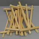 AROIC 9 inch Easel for Painting, 6 Pack Wooden Easel Stand for Sign, Tabletop Easels for Painting Canvases, Small Art Easel Canvas Stand Photo Display Tripod Holder for Kids Adults